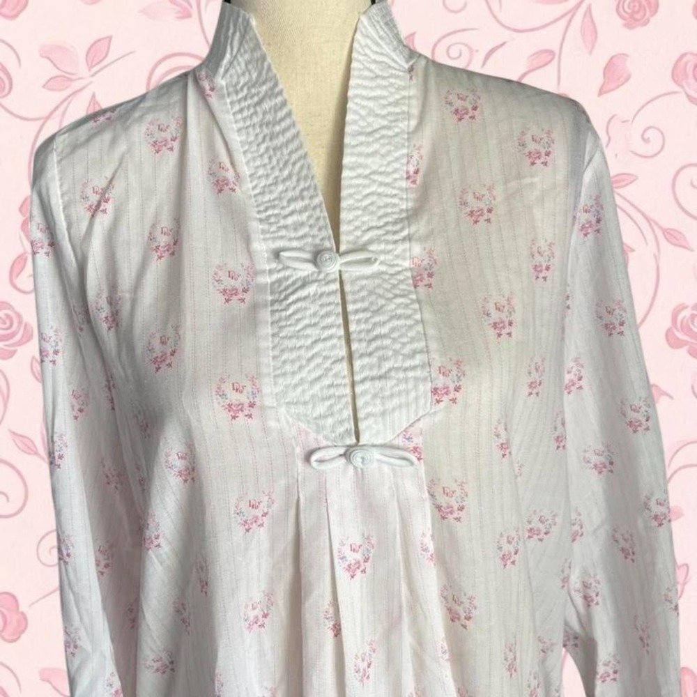 Vintage designer Christian Dior women's night gown house dress pajamas  S/MD